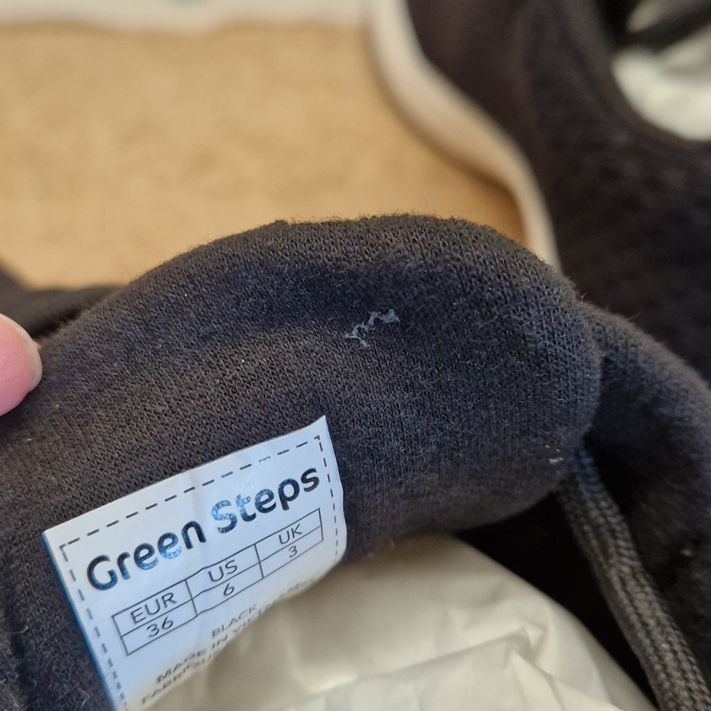 Green Steps ONE - BLACK/WHITE - UK 3 / EU 36