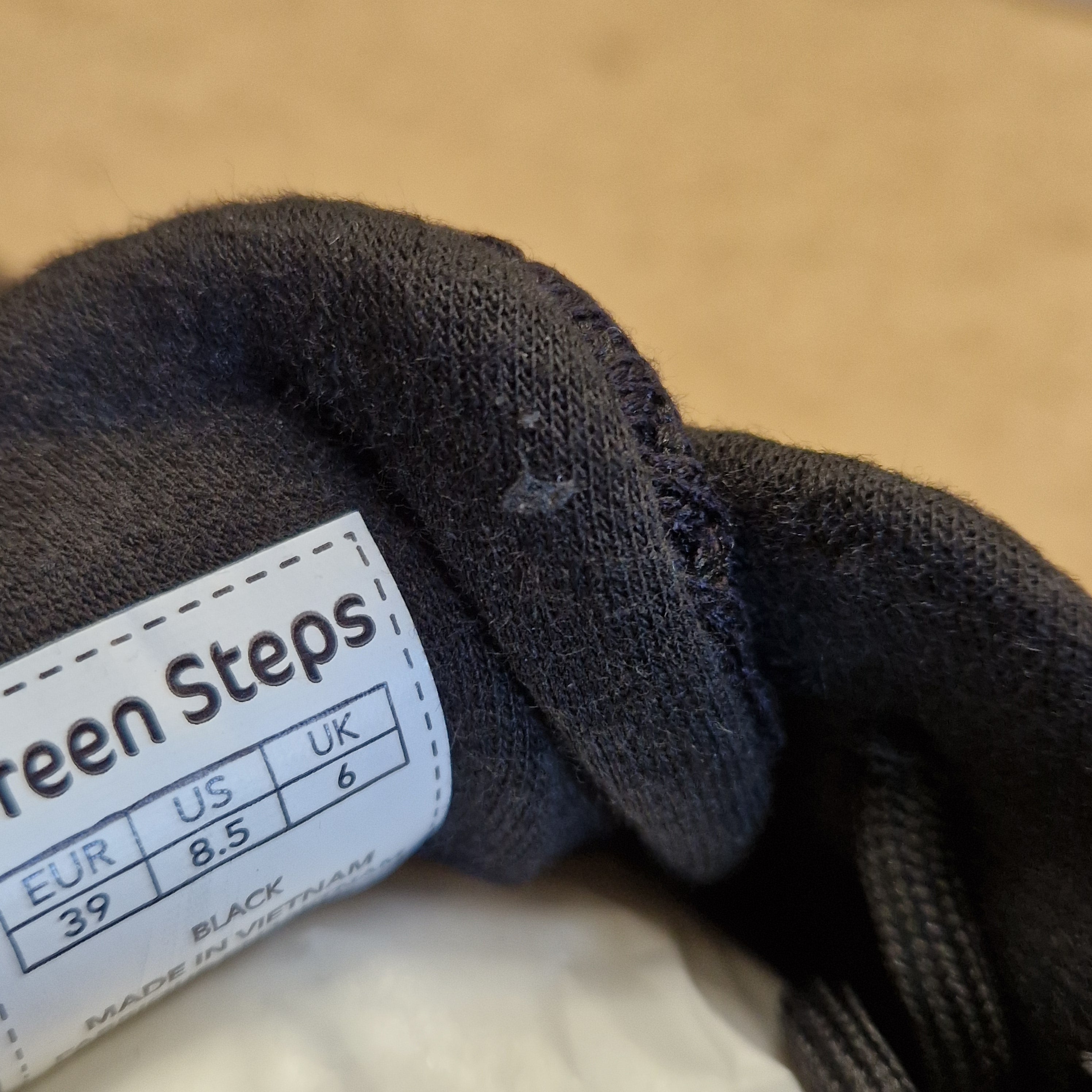 Green Steps ONE - BLACK/WHITE - UK 6 / EU 39
