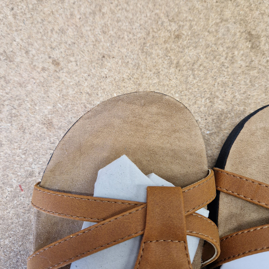 Anna Sandals - TAN - UK 7 / US 9