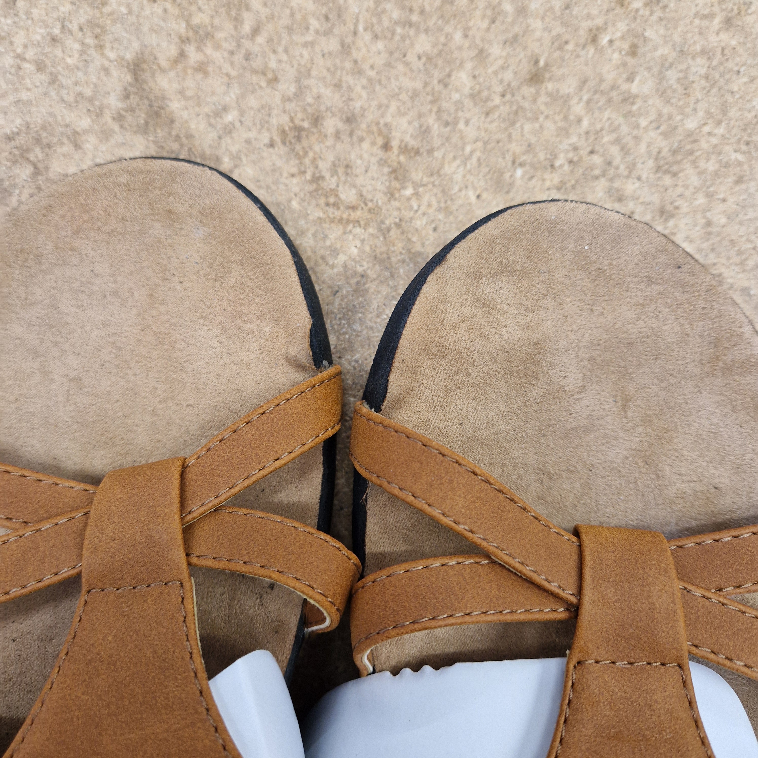 Anna Sandals - TAN - UK 8 / US 10