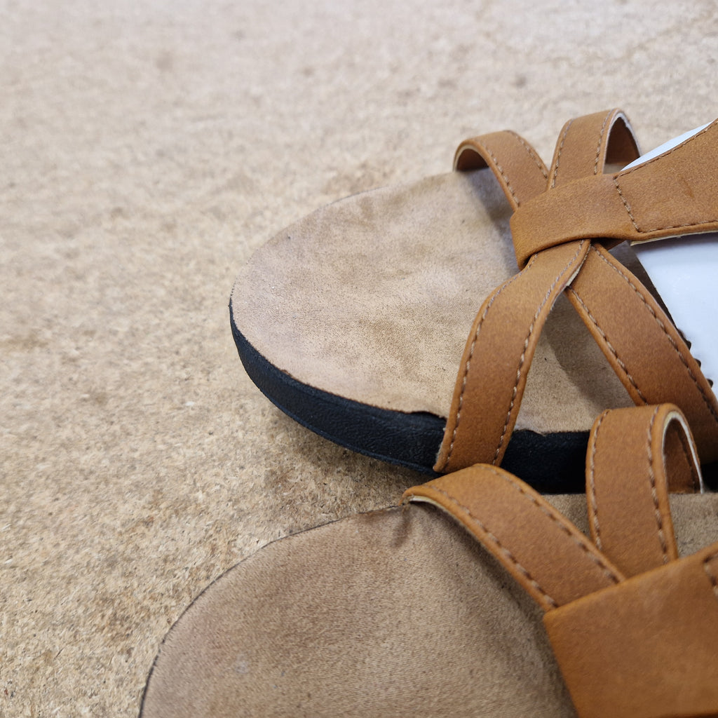 Anna Sandals - TAN - UK 8 / US 10