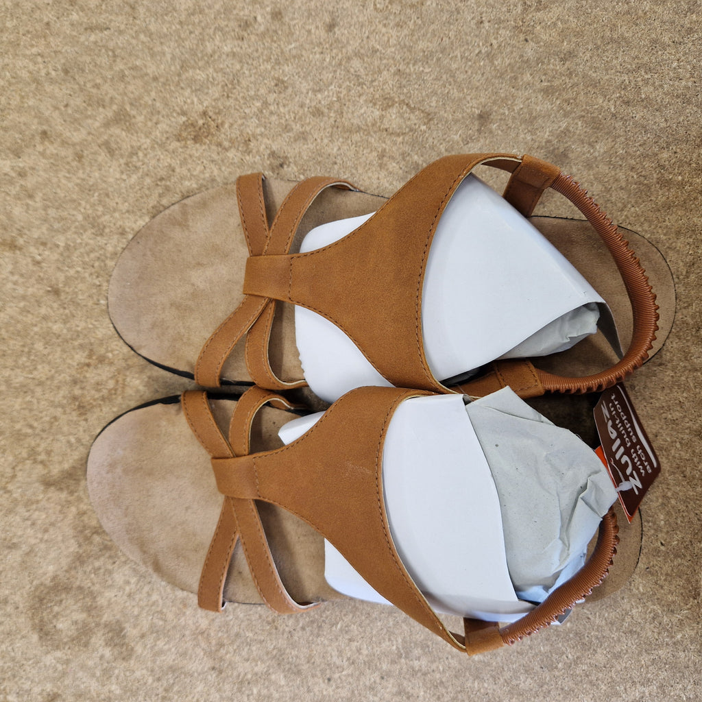 Anna Sandals - TAN - UK 8 / US 10