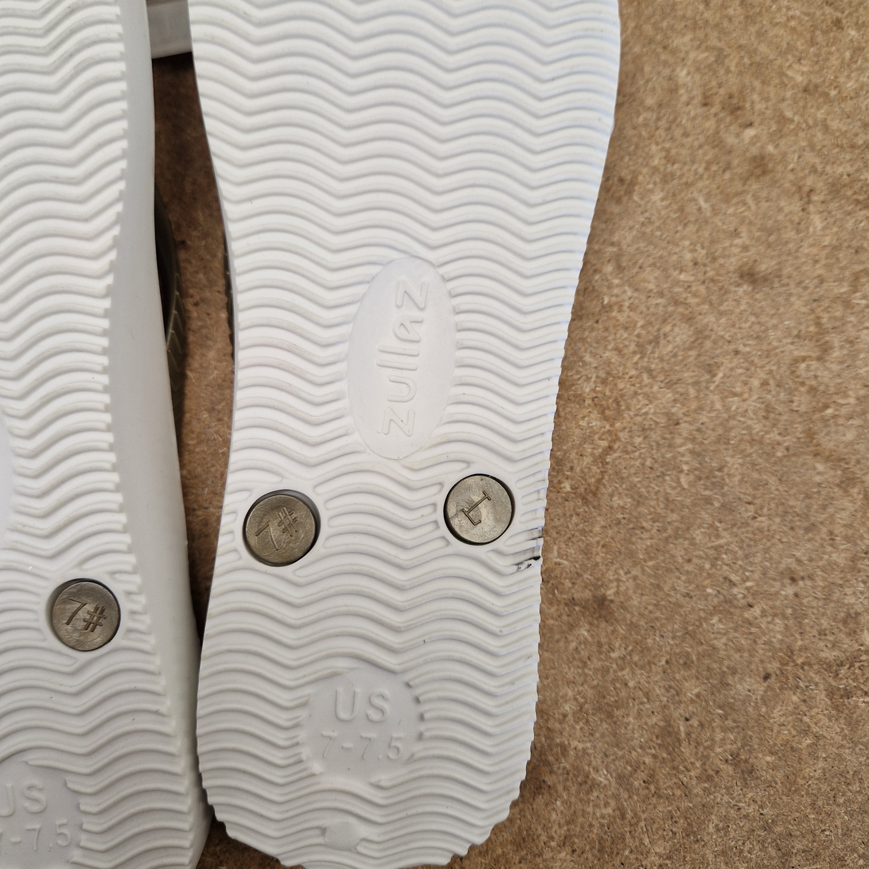 Tiki Girl Flip Flops - WHITE - Medium (UK 5 - 6)